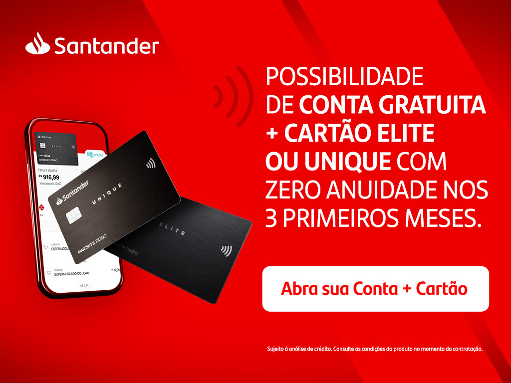 banner cartão elite e conta